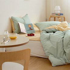 마틸라 아동용 딜리셔스 고밀도 순면 차렵이불, 민트케이크