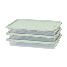 EASY&FREE EASY KEEP Freeze Pack 冷凍庫整理容器 橄欖綠 2500ml, 1入, 3個