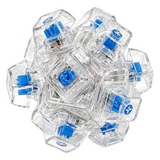 모던앳 LED 디스코볼 12구 키캡 클리커, 투명, 1개