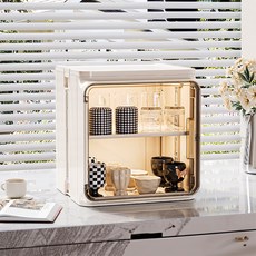 soonZAM 打造整潔空間的2層多功能收納盒, 1個, 象牙白