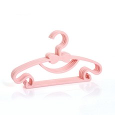 Clair捲髮蝴蝶結衣架, 5個, 粉色的