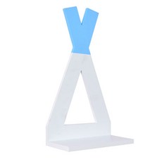 JH Company 交叉三角置物架 白色藍色, 1個