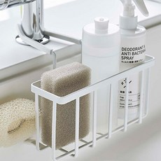 ARYKO 免打孔菜瓜布掛架, 白色, 1個