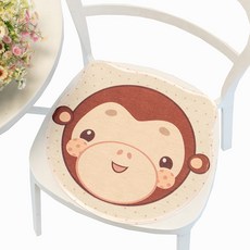 角色印花透氣坐墊 4入, 猴