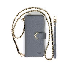 SMC 斜背 Shavre 錢包式手帳型手機殼 + 手腕帶 + 長背帶