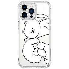 트라이코지 냥이멍뭉 방탄 젤하드 휴대폰 케이스