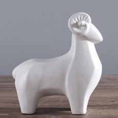 TCR 陶瓷綿羊擺飾, 白色