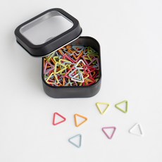 Yarna 三角記號圈 100入 + 鋁盒組, 隨機出貨(三角記號圈), 1套