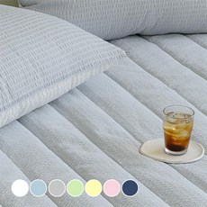 I'm Bedding 超涼感泡泡紗夏季保潔墊, GRAY