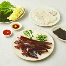 은하수산 과메기 + 광어회 + 야채 세트 1.152kg, 1세트