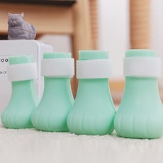寵物矽膠洗澡鞋, 薄荷綠, 4個