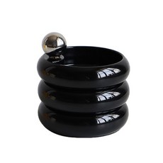 Navida 配飾耳環戒指收納盒, 1個, 黑色