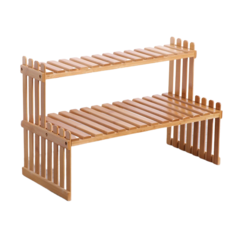 AppleMint我自己的秘密花園花盆展示架 A47, 二級, 天然木材