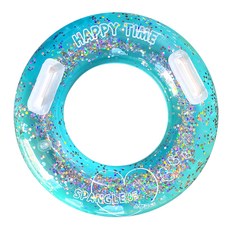 Durocharisma 亮片充氣扶手兒童游泳圈 65cm, 1個, 隨機發貨