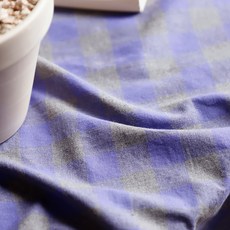 寬幅 20支棉 紗染棉 Woz 布料, 紫色格紋 1544, 1個