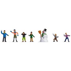 NOCH Leprica Snow Gighting Children's Miniature Figure套件1:87 158218, 1套