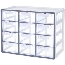 SYSMAX UP系統12層多功能收納盒 灰色, 12格