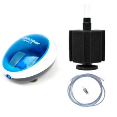 LEECOM Sobo 立式海綿水箱過濾器 SB-3330 + 氧氣裝置 AU-312 + 空氣軟管 3M + 回流 1P, 1.5W, 1套