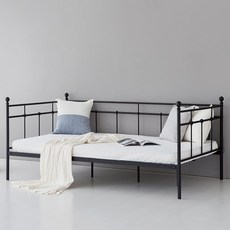 마켓비 BERGEN 데이베드 침대 100200 KS1018BD 1 방문설치, 매트블랙