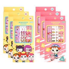 STUDIO EIGHT Minky Balal 2B 鉛筆套組 3 x 4p, 隨機發貨, 6套