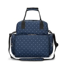 JH Company 圓點口袋2WAY手提包, 海軍藍