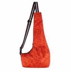 RaonToU 寵物簡約單肩背帶, 08牛津提花格紋橘色