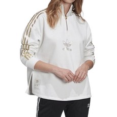 adidas 愛迪達 女款半拉鍊上衣 GK172