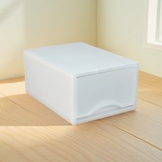 側邊單層抽屜櫃 W26, 白色, 1個