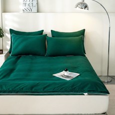 SOHEIM 可整件水洗四季床墊套, 暮綠色