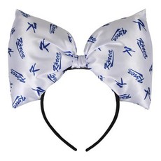 KBO 韓國圖案蝴蝶結髮箍, 白色的