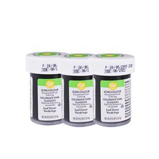윌튼 아이싱칼라 리프그린, 28.3g, 3개