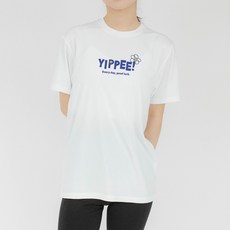 험블스튜디오 여성용 냉감 통기성 입삐 레터링 기능성 쿨링 반팔 티셔츠 IMUD_99_300