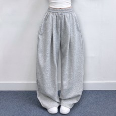 gelluna 女款細褶寬版抽繩氣球運動長褲 BT-26