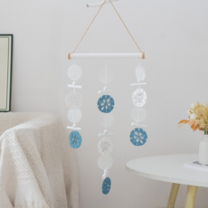 라보비아 지중해 블루 물고기 오브제 우드바 드롭라인 감성 인테리어 모빌, 타입 9