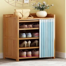 Bono Store多功能層疊組裝鞋架 小型 4層 GH51_RD_526, 棕色