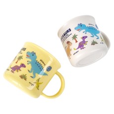 Skater 微波爐抗菌迷你馬克杯 220ml 2件組 KE4AAGW, 1套, 恐龍