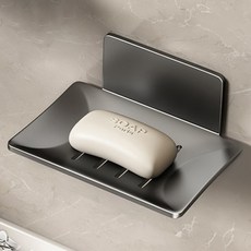 InMUSE 免鑽孔黏貼式鋁製肥皂架, 灰色, 1個