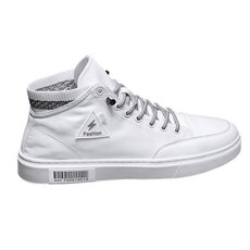 男士針織拼接高筒運動鞋