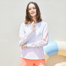 레이지비 여성용 멀티 쿨링 드라이 서프레터링 루즈핏 래쉬가드 상의