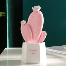 德普羅商務 仙人掌北歐風居家裝飾擺件, 粉紅色百年草