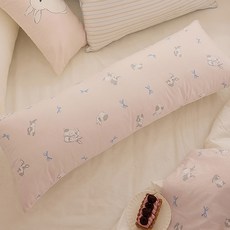 디그레이 일자형 순면 바디필로우 커버, 베티 핑크