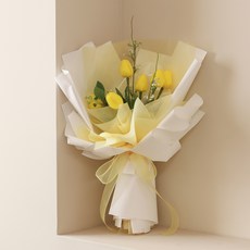 ASPASIA 軟綿綿香氛鬚鬱金香香皂花花束, 黃色, 1個