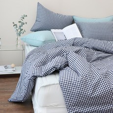 taccatacca 棉質格紋被套組