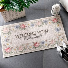 JCP 花卉居家線圈地墊, 迎賓象牙白