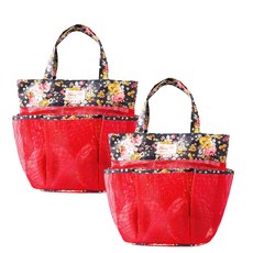 Beaurator Beulayteu.com可愛口袋網狀沐浴包, 紅色, 2個