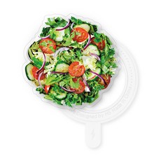 유스픽 디자인 맥세이프 스마트 톡톡 + 후면 마그네틱 링 스티커 세트, 푸드온더디쉬 25 샐러드, 1세트