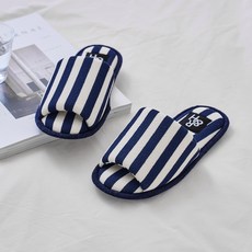 ROOM&HOME Drysole 條紋室內拖鞋, 海軍藍, 1個