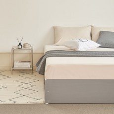 퍼리든 엔클라 무헤드 3단 서랍 침대 매트리스 세트, 그레이