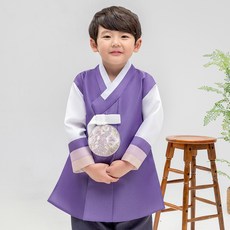 geumdong hanbok 男童款男青紫色鴛鴦韓服套裝 AM219