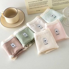 IBboom 女童款 甜心兔三角內褲6件組 W03